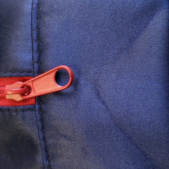 Vintage Estee Lauder Clear PVC Dark Blue & Red ♥️ Zipper Cosmetic Makeup Bag - Picture 11 of 11